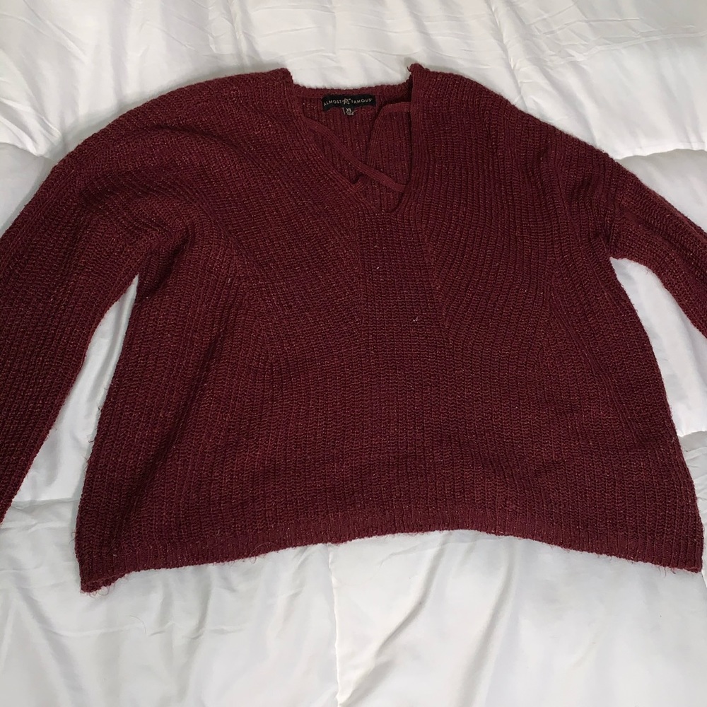 Almost Famous Maroon Sweater